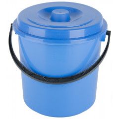 Ведро  7л пищевое 70139 цветное с прозрачной крышкой 2