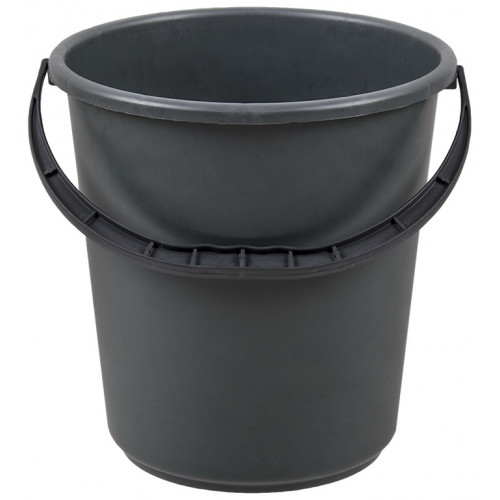 Ведро 10л черное 70658