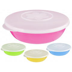 Судок Ромашка круглый 1,35л с крышкой 70351