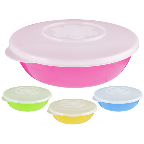 Судок Ромашка круглый 1,35л с крышкой 70351