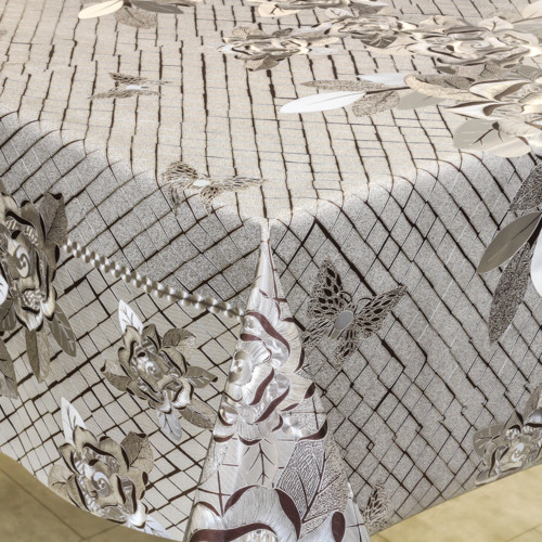 Клейонка 1,40*20м рулон золото-срібло 205G-S