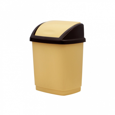 Ведро для мусора Домик   5л бежевый