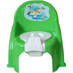 Горшок детский стульчик М салатовый
