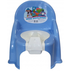 Горшок детский стульчик М голубой