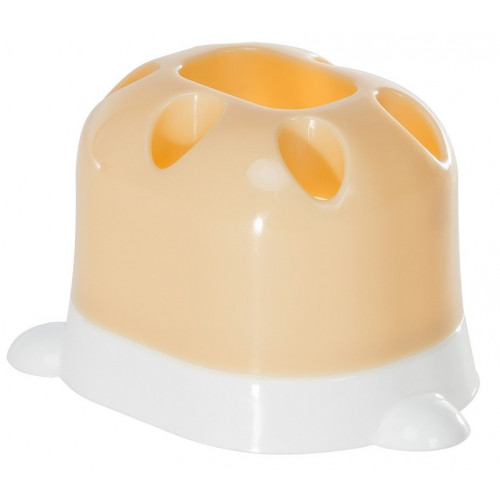 Стакан для зубних щіток Лапка бежевий