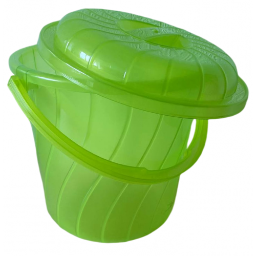 Ведро  6л Oleksplast 71235 прозрачное с крышкой