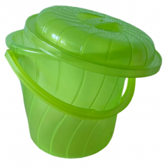 Ведро  8л Oleksplast 71211 прозрачное с крышкой