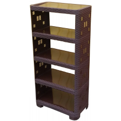 Етажерка ротанг 5 ярусів ПГ-8005 коричневий