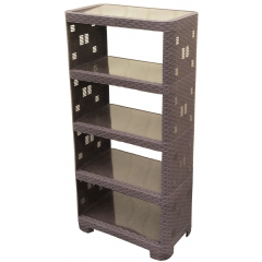 Етажерка ротанг 5 ярусів ПГ-8005 капучино