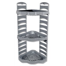 Полка Гарант угловая 3-яр ПГ-3003 металлик