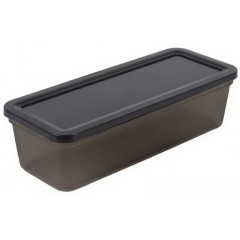 Контейнер прямоугольный 2,2л ПБ-932 30х12х8см прозрачно-черный
