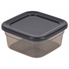 Контейнер Прайм 0,4л квадратный ПБ-895 11х11х5см прозрачно-черный