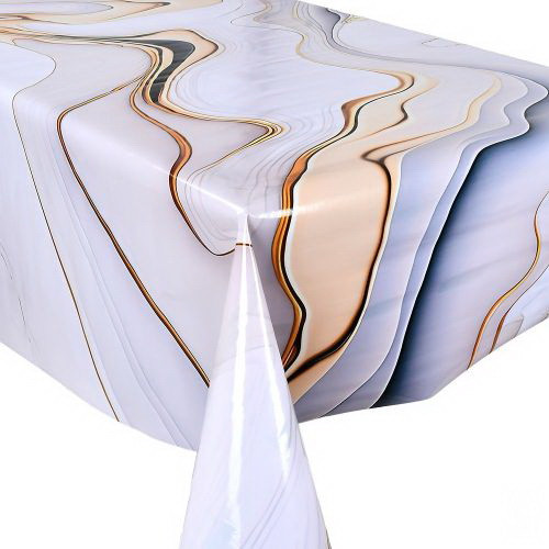 Клеенка-скатерть 1,40*1,8м*10шт отрезная в рулоне Fiesta на тканевой основе MA-5329-1.8