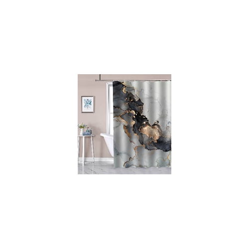 Штора Фотопринт 85008 Чорний мармур