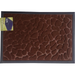 Коврик с ободком Камни 40х60см коричневый