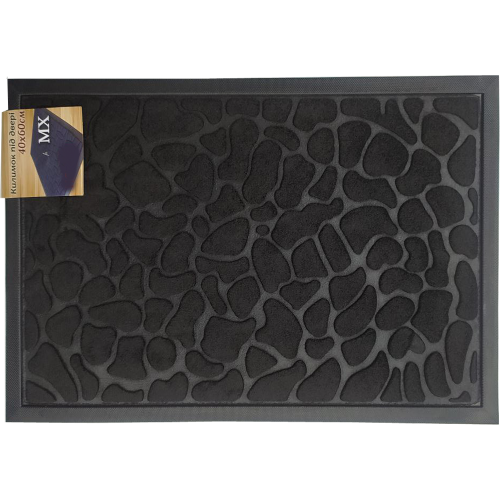 Коврик с ободком Камни 40х60см черный
