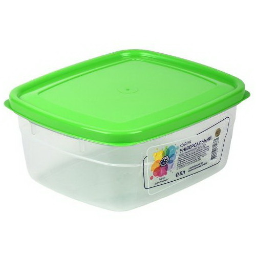 Судок НП 0,5л №89з зеленая крышка
