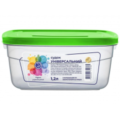 Судок НП 1,2л №91з зелена кришка