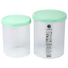 Банка для сипучих НП набор 1+1,5л №85м м'ятна кришка