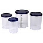 Банка для сыпучих НП набор 0,65+1+1,5+2л №108і индиго крышка