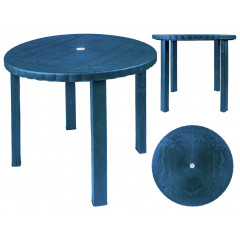 Стол дачный круглый Акция синий
