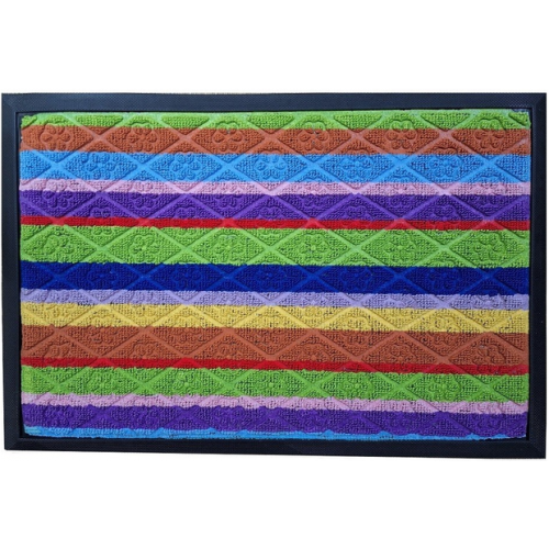 Килимок з обідком 60х90 прямокутний різнокольоровий