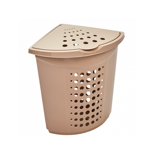 Бак для білизни алеана кутовий 45л бежевий