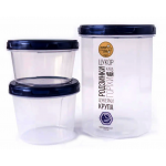 Судок набор НП круглый №110і 0,15+0,2+0,65л индиго крышка