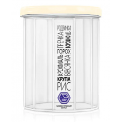 Банка для сипучих НП 2,0л №98к кремова кришка