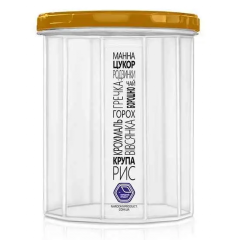 Банка для сыпучих НП 1,0л №83g Gold крышка