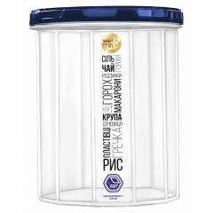 Банка для сыпучих НП 1,5л №84і индиго крышка 