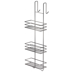 Полка прямая 3-яр для душевой кабины 25см ДК-25332 хром 