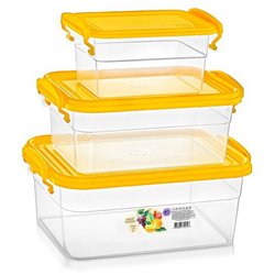 Бокс набір НП №59ж 0,85+1,6+3л жовта кришка