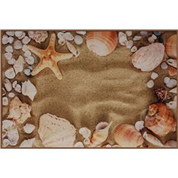 Коврик Таба 57х90 бежевый песок 