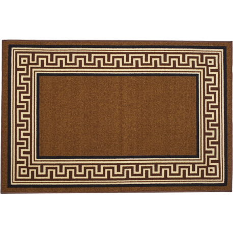 Килимок Таба 57х90 коричневий кант