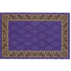 Коврик Таба 57х90 синий кант