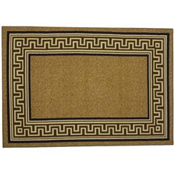 Коврик Таба 57х90 бежевый кант