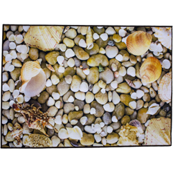 Килимок Таба 57х90 коричневий камінці