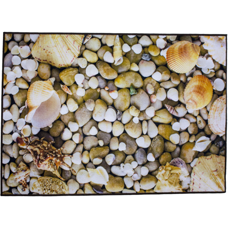 Килимок Таба 57х90 коричневий камінці