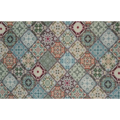 Килимок Таба 57х90 різнокольорові квадратики