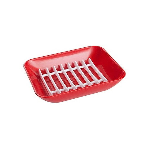 Мыльница Breeze с решеткой красный