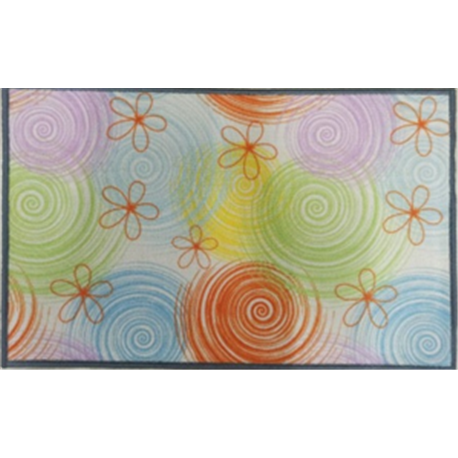 Коврик Таба 50х80 разноцветные круги