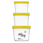 Судок набор НП круглый №70ж 0,3+0,5+0,7л желтая крышка