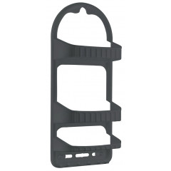 Полка 09165 для ванної 3-яр пряма антрацит