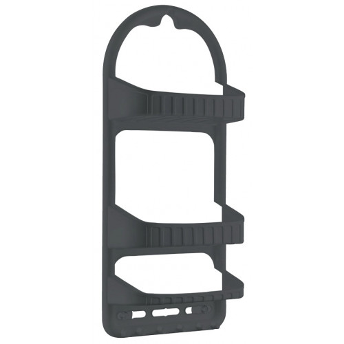 Полка 09165 для ванной 3-яр прямая антрацит