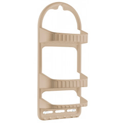 Полка 09165 для ванной 3-яр прямая бежевый