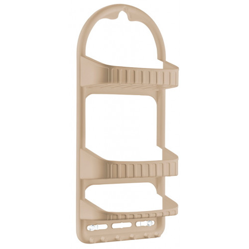 Полка 09165 для ванной 3-яр прямая бежевый