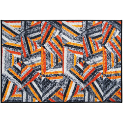 Коврик Таба 80х120 серо-оранжевый 