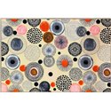Коврик Таба 50х80 круги на бежевом