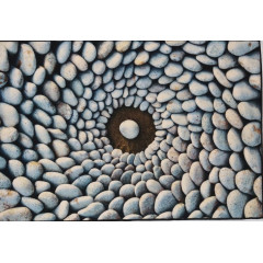 Коврик Таба 57х90 серый камни
